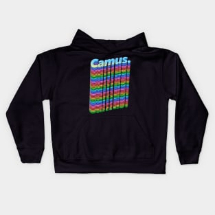 Camus - Typographic Graphic Design Artwork Kids Hoodie